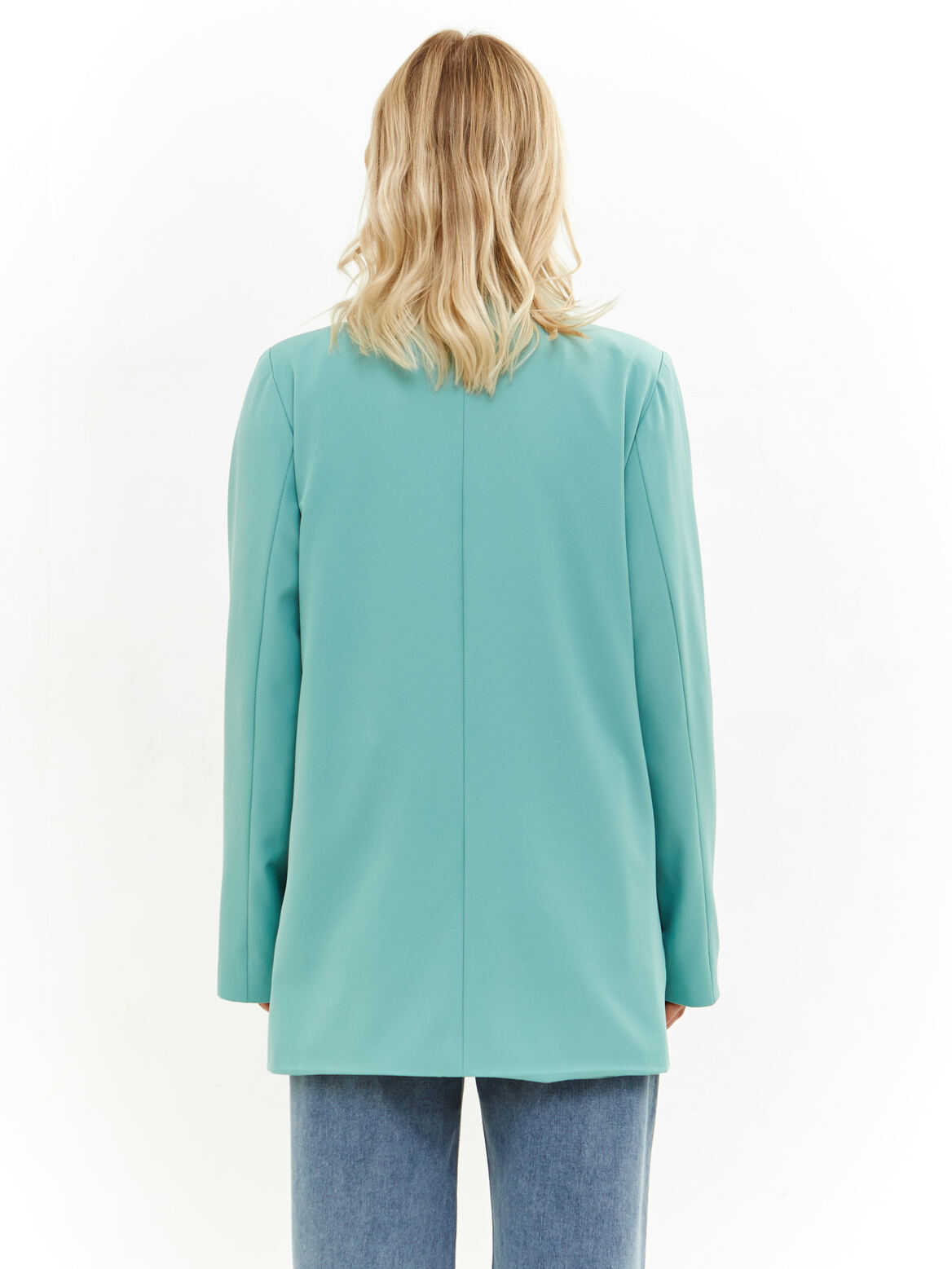 Пиджак удлиненный мятный