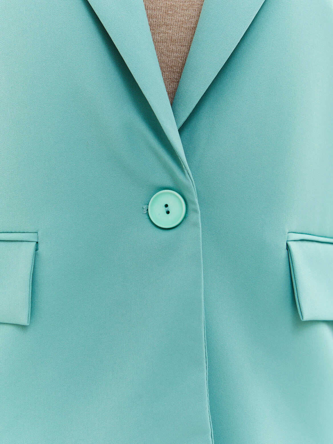 Пиджак удлиненный мятный