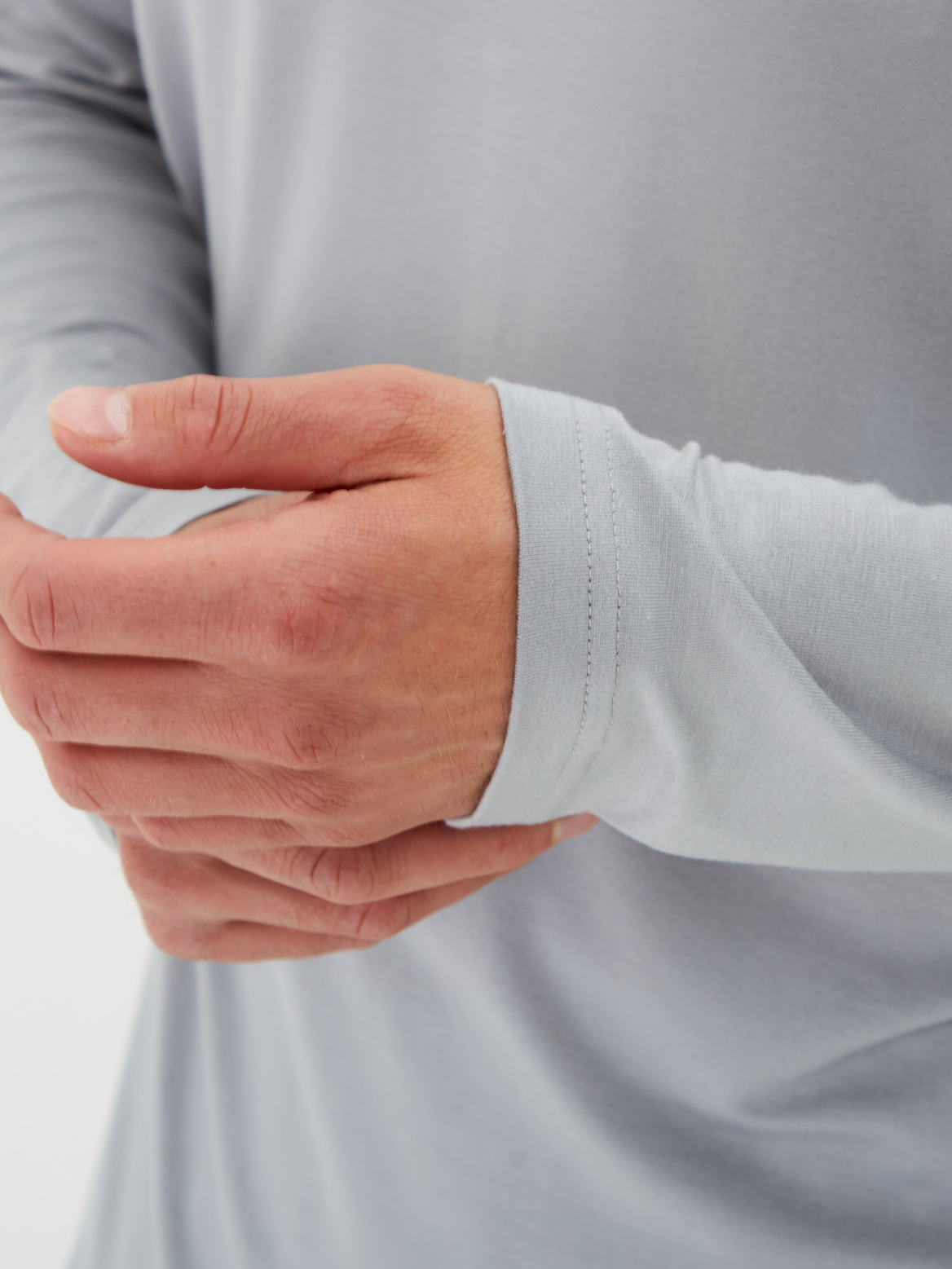 Костюм мужской лонгслив и брюки серый