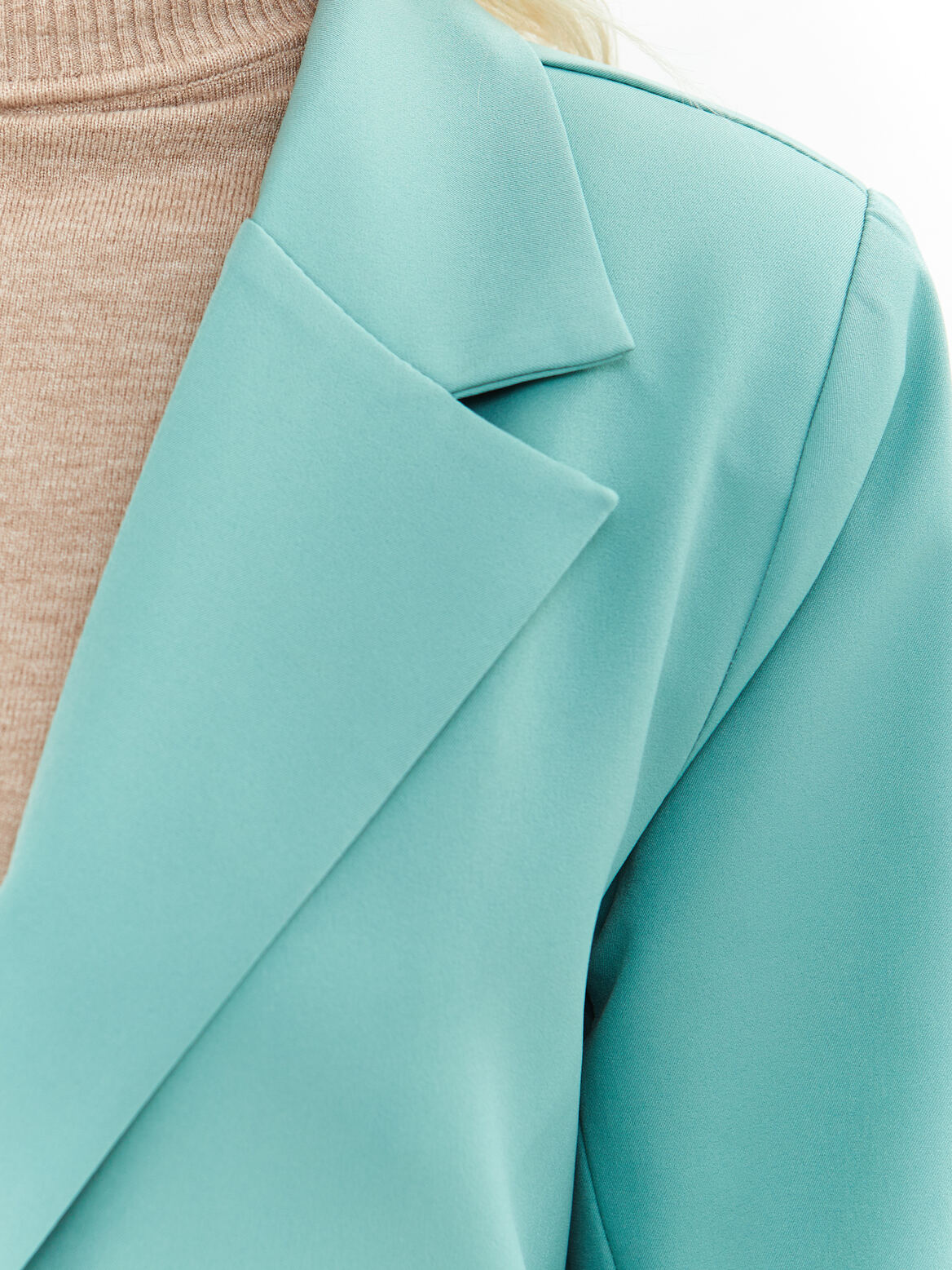 Пиджак удлиненный мятный