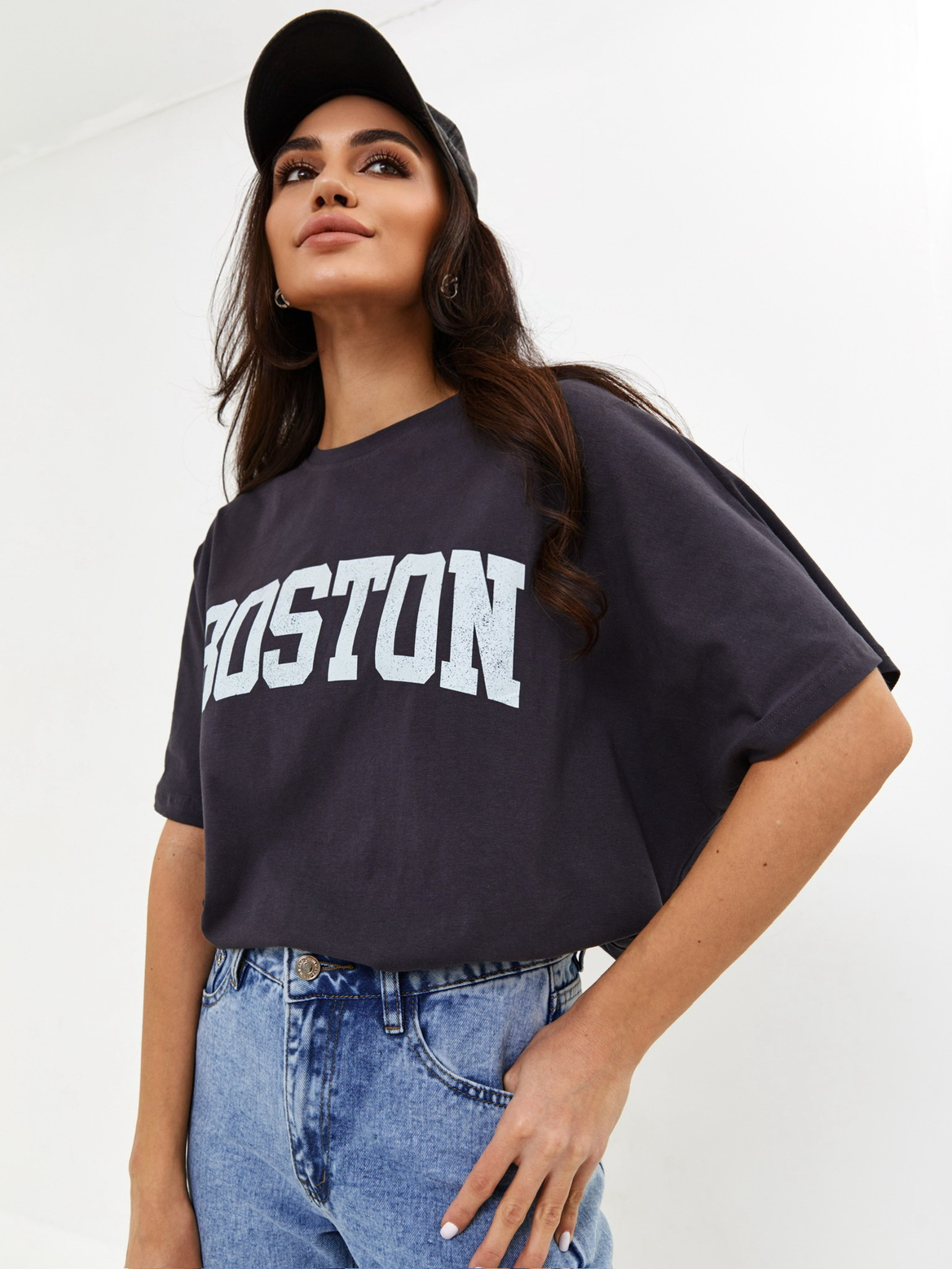 Футболка серый графит BOSTON