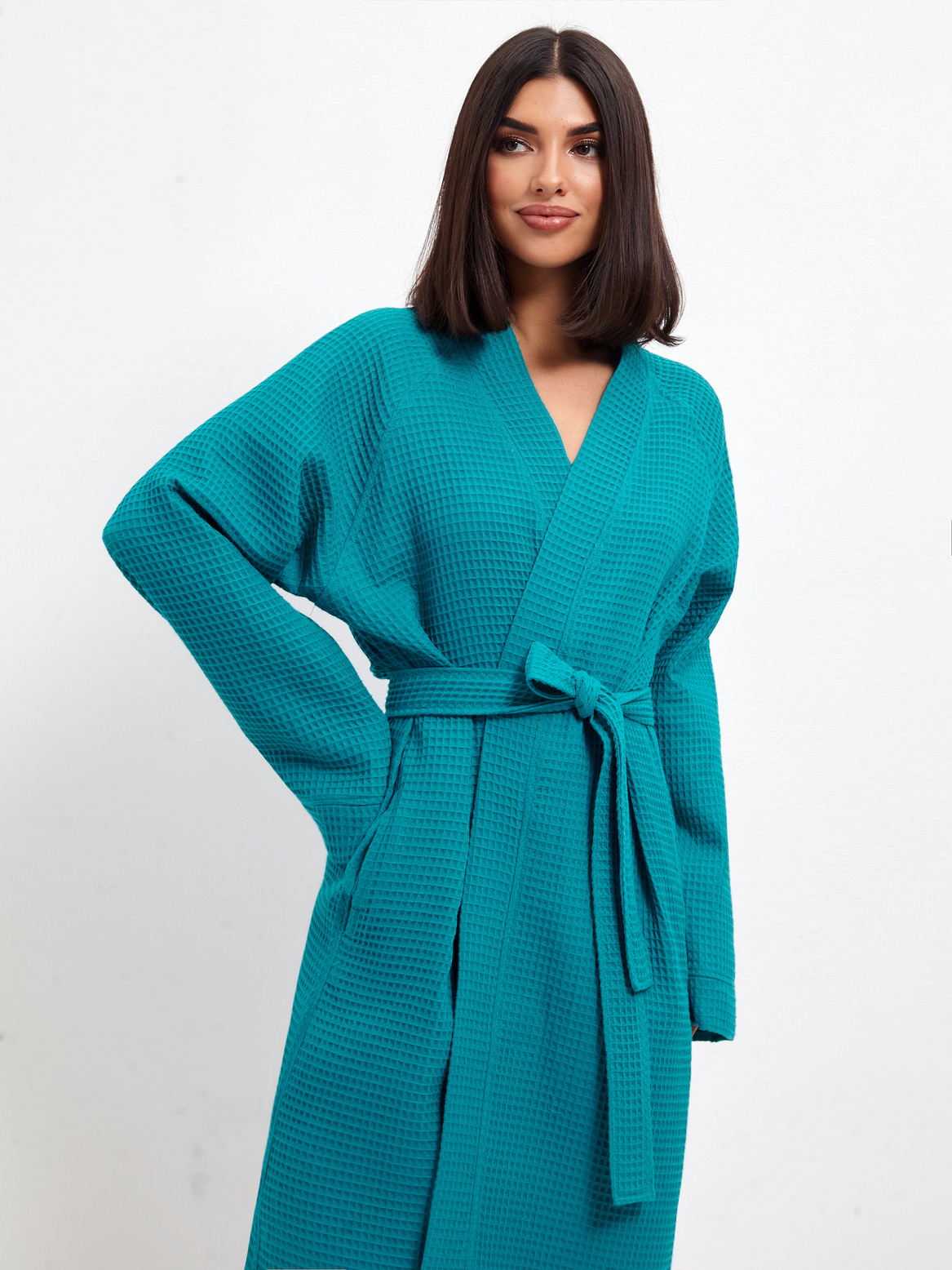 Халат домашний/банный женский изумруд