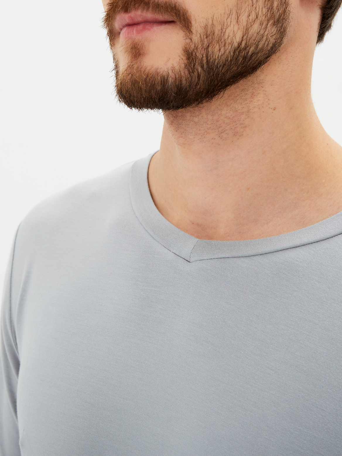 Костюм мужской лонгслив и брюки серый