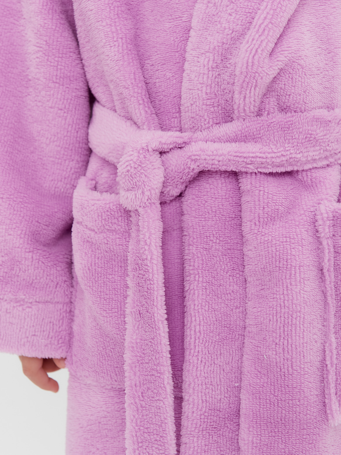 Детский халат из махры с бамбуком лаванда