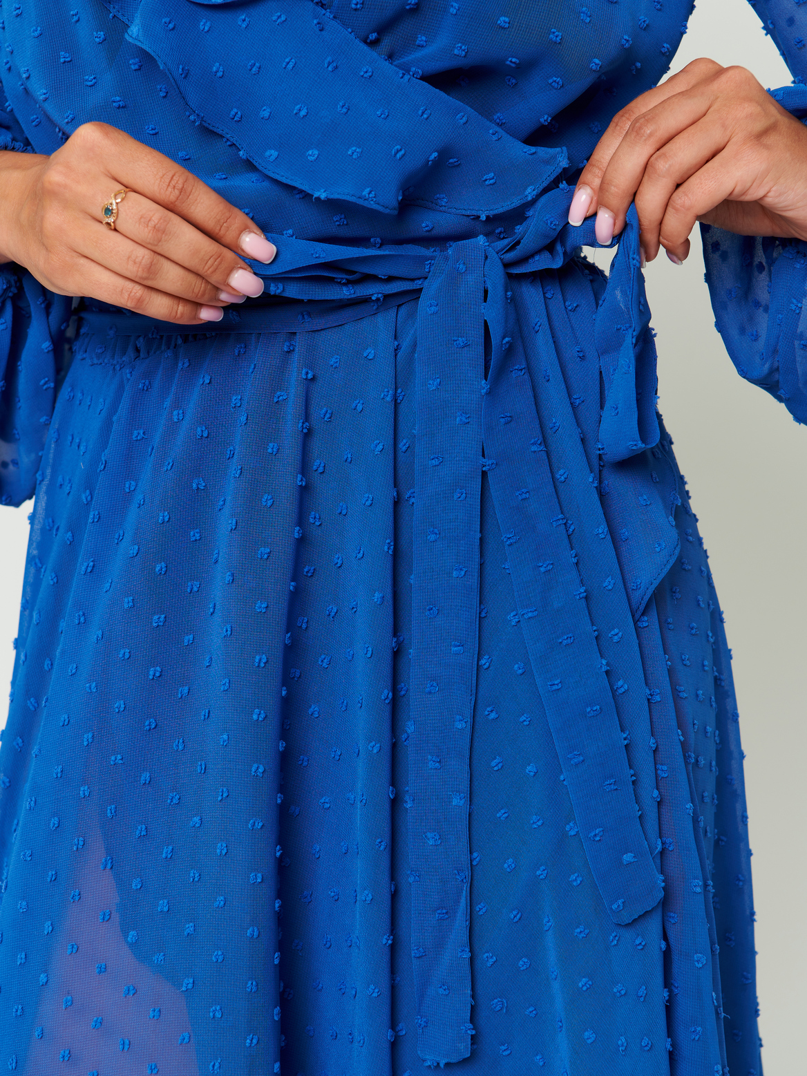 Платье пляжное парео синий